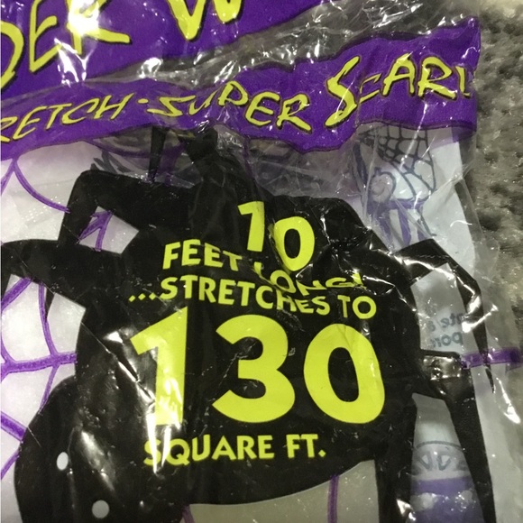 Halloween spiders and webs decorations lot - Picture 6 of 10